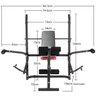 Banco Supino Multifuncional Musculação Reclinável com Peso 45 Kg Academia Importway Iwbmp-45 - 2