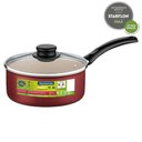 Ver imagem 3 de Panela Antiaderente com Tampa de Vidro 18 Cm 2l Turim Vermelho Tramontina