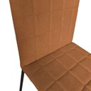 Ver imagem 2 de Kit 6 Cadeiras Gael Estrutura Ferro Tecido Bouclé Terracota