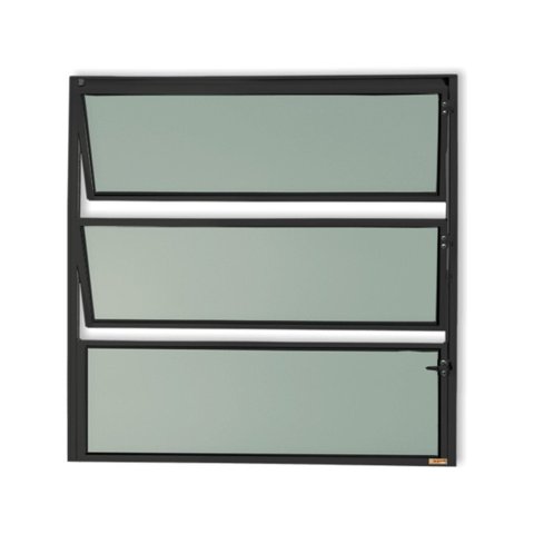 Janela de Alumínio Basculante 60x60cm Vidro Mini Boreal Master Brimak