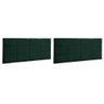 Kit 2 Cabeceiras Painel Vitória 100Cm Para Cama Box Suede Verde Militar - 2