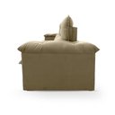 Ver imagem 4 de Sofá Retrátil Reclinável Verona 2,30m Suede Velut Bege Molas Ensacadas - King House