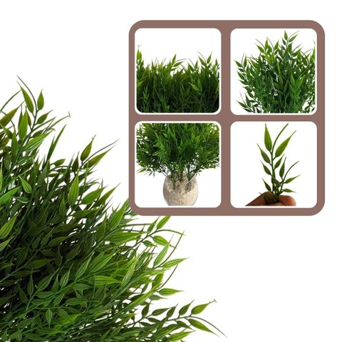 18 Plantas Artificiais em Buquê Modelos Variados para Enfeite e Decoração