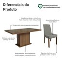 Ver imagem 4 de Conjunto Sala de Jantar Tampo de Vidro 6 Cadeiras Rustic/Silver Alba Madesa