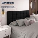 Ver imagem 5 de Cabeceira Painel Bia Estofada Casal Preto 1,40m - Pc Móveis