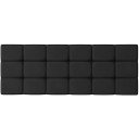 Ver imagem 1 de Cabeceira Painel Bia Estofada Casal Preto 1,40m - Pc Móveis