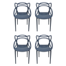 Cadeira Allegra Azul Petróleo - Kit com 4 - 1