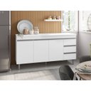 Ver imagem 4 de Balcão Gabinete Multiuso P/cozinha Andreia S/tampo 150 Ajl