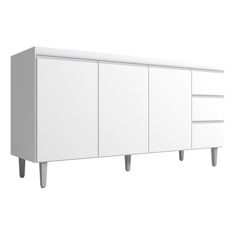 Balcão Gabinete Multiuso P/cozinha Andreia S/tampo 150 Ajl