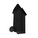 Ver imagem 4 de Lixeira 120 Litros Roda de 200mm - Lar Plásticos - Preto