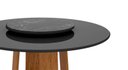 Ver imagem 2 de Mesa de Jantar Redonda Isabela 1,35m com Tampo Giratório Ypê/Nero/Preto - New Ceval