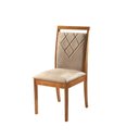 Ver imagem 2 de Conjunto de 2 Cadeiras Vênus - Madeira Maciça Assento e Encosto Estofados - Távoli Decor