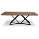 Ver imagem 2 de Mesa Jantar Ora Tampo Madeira Tauari Base Metal Preto Fosco 180cm - 70888