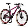 Bicicleta 29 Dropp Race 12V Freio Hidráulico Preto+Rosa - 6