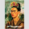 Quadro Frida Kahlo Autorretrato Tela No Chassi 45X30Cm - 2