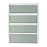 Janela de Alumínio Basculante 80x60cm Vidro Mini Boreal Master Brimak - 1