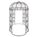 Ver imagem 1 de Gazebo Coreto de Ferro 2,00m X 3,00m Modelo Eleganty