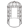 Gazebo Coreto de Ferro 2,00m X 3,00m Modelo Eleganty - 1