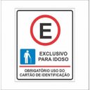 Ver imagem 1 de Placa de Sinalização Estacionamento Idoso