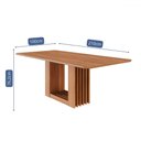 Ver imagem 2 de Mesa de Madeira Ariela 210 Cm Cinamomo - Cimol