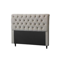 Cabeceira Imperatriz 1000 Plus King Size 1950mm Veludo Adar Off White - Simbal - 1 Cabeceira Imperatriz 1000 Plus King Size 1950mm Veludo Adar Off White - Simbal - 1