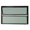 Ver imagem 1 de Janela de Alumínio Basculante 40x100cm Vidro Mini Boreal Master Brimak
