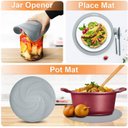 Ver imagem 3 de Esteira de Silicone Multifuncional Walfos, Resistente Ao Calor Micro-ondas Kit 2 Peças