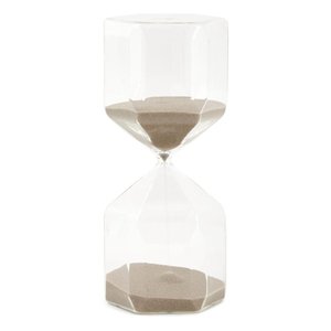 Ampulheta em Vidro 60 Minutos Cinza Mart