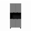 Ver imagem 2 de Armário Alto Estante para Escritório com 4 Portas e Prateleiras 80 x 45 x 160 cm F5 Office
