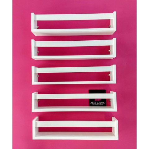 Quit 5 Prateleiras Livrinhos Infantis Estante Para Urso de Pelúcia Nicho Organizador de Brinquedos Q