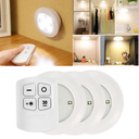 Ver imagem 1 de Kit 3 Luminaria Controle Remoto Led Spot Lampada sem Fio Fácil Instalação Teto Parede Armários