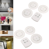 Kit 3 Luminaria Controle Remoto Led Spot Lampada Sem Fio Fácil Instalação Teto Parede Armários - 4