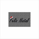 Ver imagem 2 de TAPETE FELIZ NATAL NA COR CINZA GORRO PAPAI NOEL. DECORAÇÃO DE NATAL PARA QUARTO, SALA, BANHEIRO