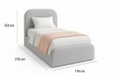 Ver imagem 2 de Cama Moderna Cabeceira Peseira com Espuma Acabamento Premium:linho Cinza