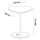 Ver imagem 3 de Mesa Apoio Alta Mdf para Sala de Estar 51 Cm 4697 Terracota Arly