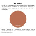 Ver mais imagens de Mesa Apoio Alta Mdf para Sala de Estar 51 Cm 4697 Terracota Arly