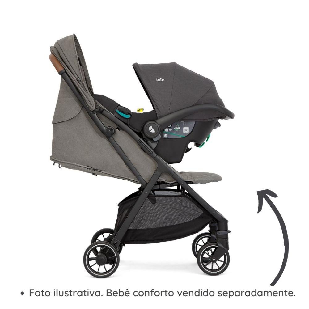 Carrinho de Bebê Pact Pro Cinza Pebble - Joie - 5