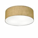 Ver imagem 1 de Plafon Cilíndrico Vivare Md-3014 Cúpula em Tecido 50x15cm - Bivolt - Palha - Bivolt
