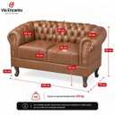 Ver imagem 6 de Namoradeira Chesterfield Duque 2 Lugares em Corano Whisky
