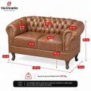 Ver imagem 6 de Namoradeira Chesterfield Duque 2 Lugares em Corano Whisky