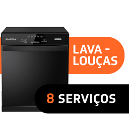 Lava Louças Brastemp 8 Serviços Preta - BLF08AE 220v - 8