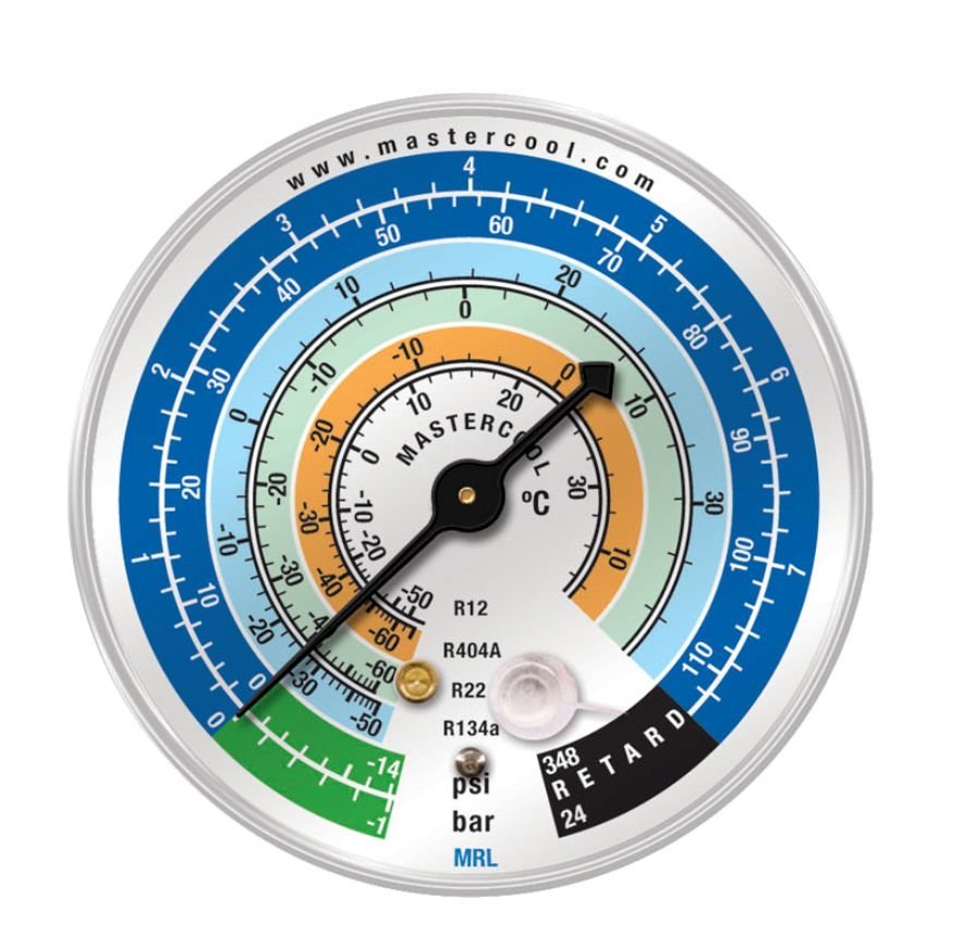 Manometro Baixa R22 - R12 - R134a - R4040a Mastercool | MadeiraMadeira