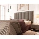 Ver imagem 2 de Cabeceira Casal Carla 160x60 Suede Marrom - M&f Decor