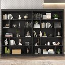 Ver imagem 2 de Estante para Livros 4 Prateleiras 181cmx240cm Home Office Espresso Móveis