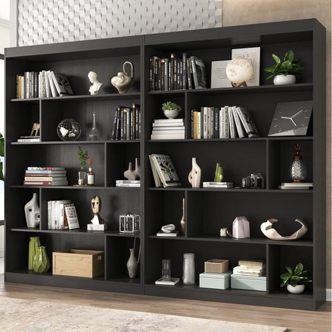Estante para Livros 4 Prateleiras 181x240cm Home Office Yescasa