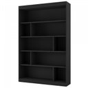 Ver imagem 7 de Kit 2 Estantes Multiuso de Livros 120CMX181CM Home Office Yescasa Preto