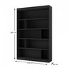 Estante para Livros 4 Prateleiras 181cmx240cm Home Office Espresso Móveis - 3