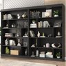Estante para Livros 4 Prateleiras 181cmx240cm Home Office Espresso Móveis - 1
