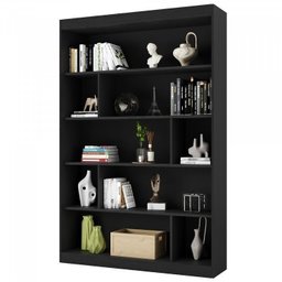 Estante para Livros 4 Prateleiras 181cmx240cm Home Office Espresso Móveis - 6