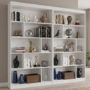 Ver imagem 1 de Kit 2 Estantes Multiuso de Livros 120CMX181CM Home Office Yescasa Branco